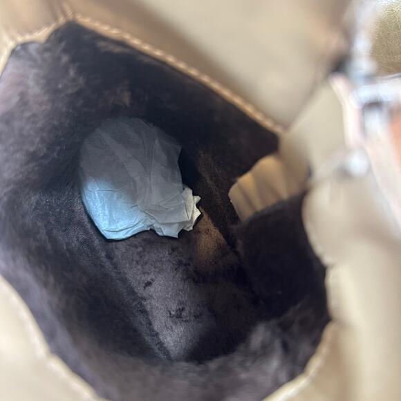 Muk Luks Womens Logger Niagara Taupe Boots Size 9 - Picture 7 of 10